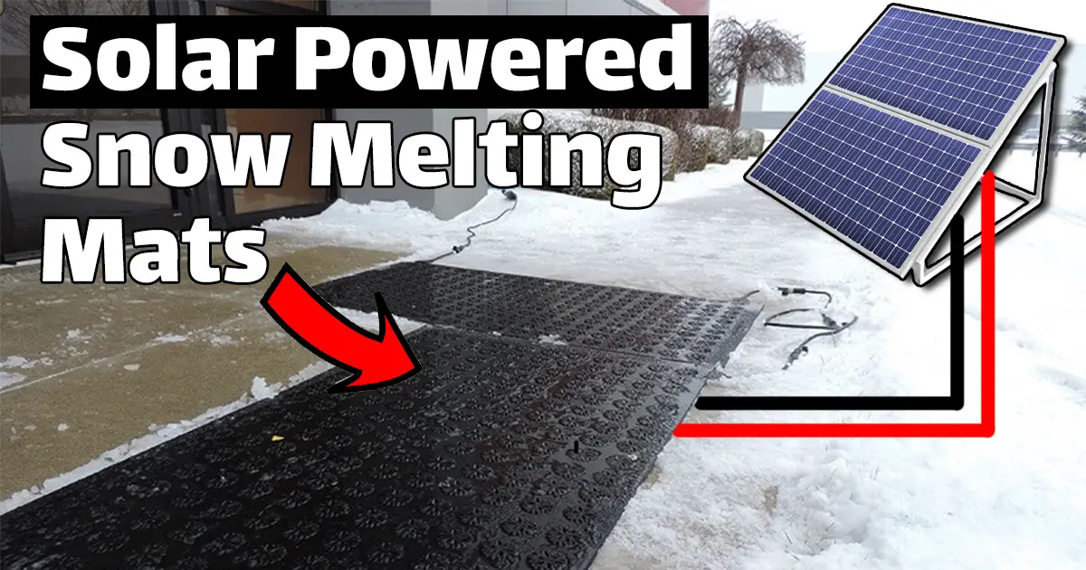 Lada Sinewi gek How Efficient Are Solar Powered Snow Melting Mats? Winter Tips – Solars  House